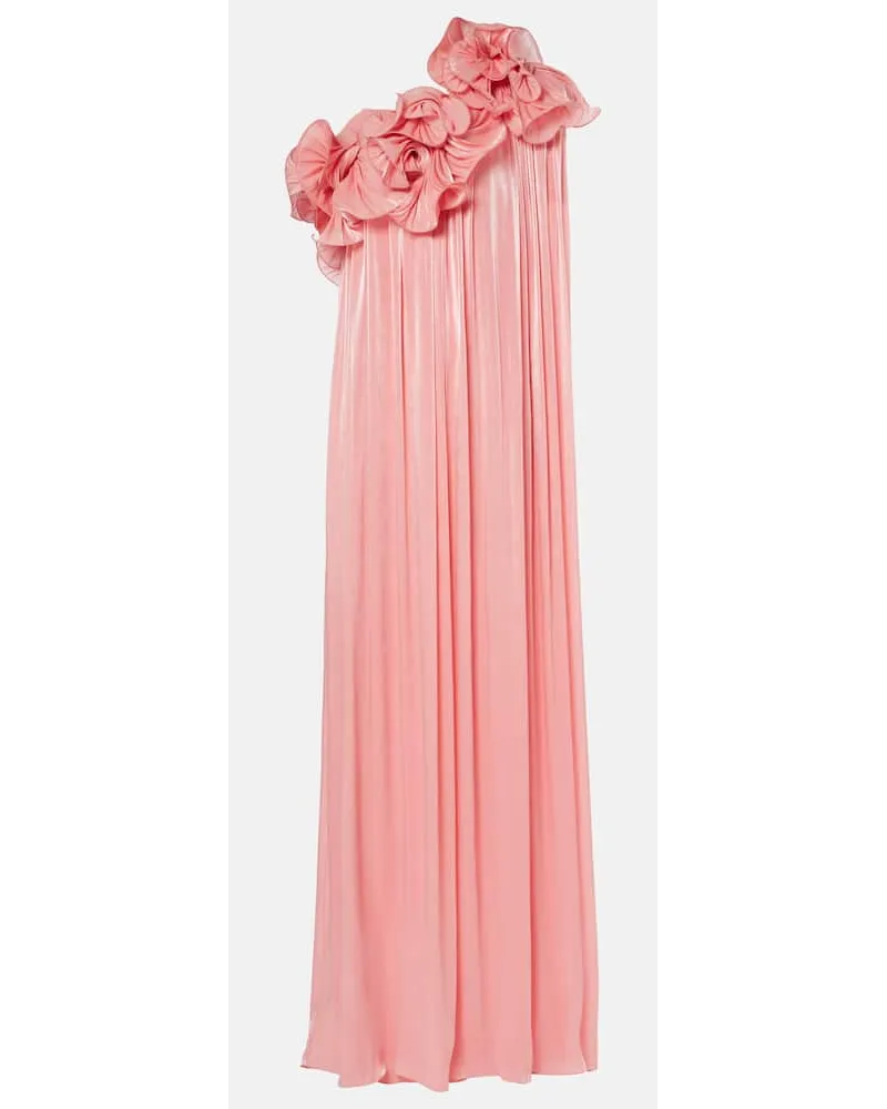 COSTARELLOS Abito lungo Charmain in georgette Rosa