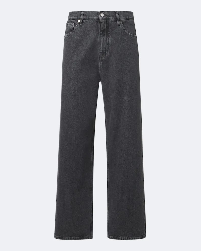Jil Sander Jeans a gamba larga e vita media Nero