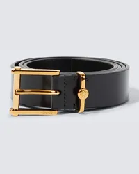 Versace Cintura Column in pelle Nero