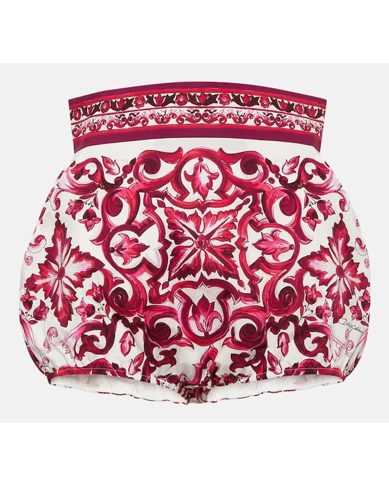 Dolce & Gabbana Shorts Majolica in cotone Bianco
