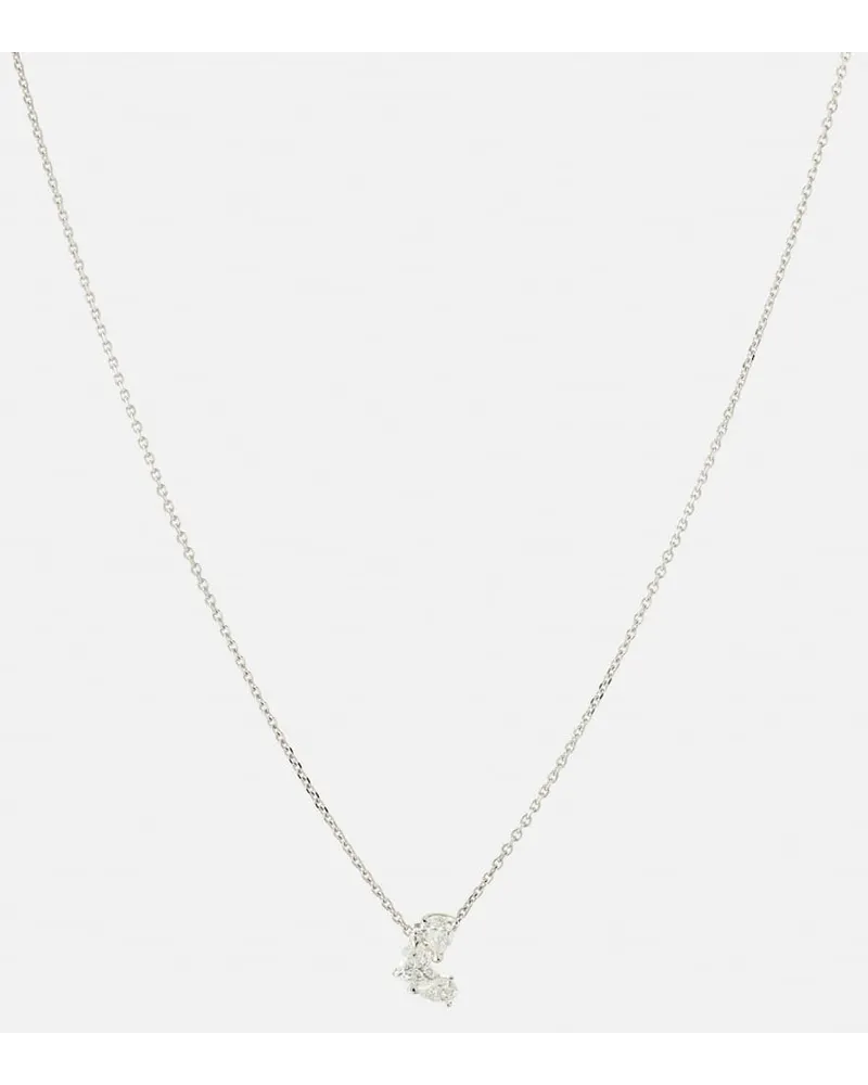 Repossi Collana Serti Sur Vide in oro bianco 18kt con diamanti Bianco