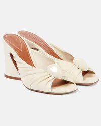 Zimmermann Mules Gleam 85 in pelle Bianco