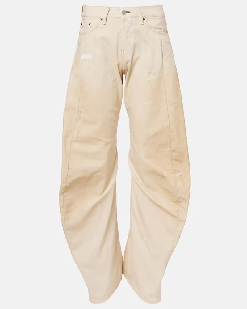 Acne Studios Jeans barrel 2006 distressed Bianco