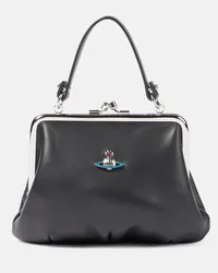 Vivienne Westwood Borsa Granny Frame in pelle Nero