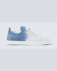 Christian Louboutin Sneakers Fun Louis Junior in denim Blu