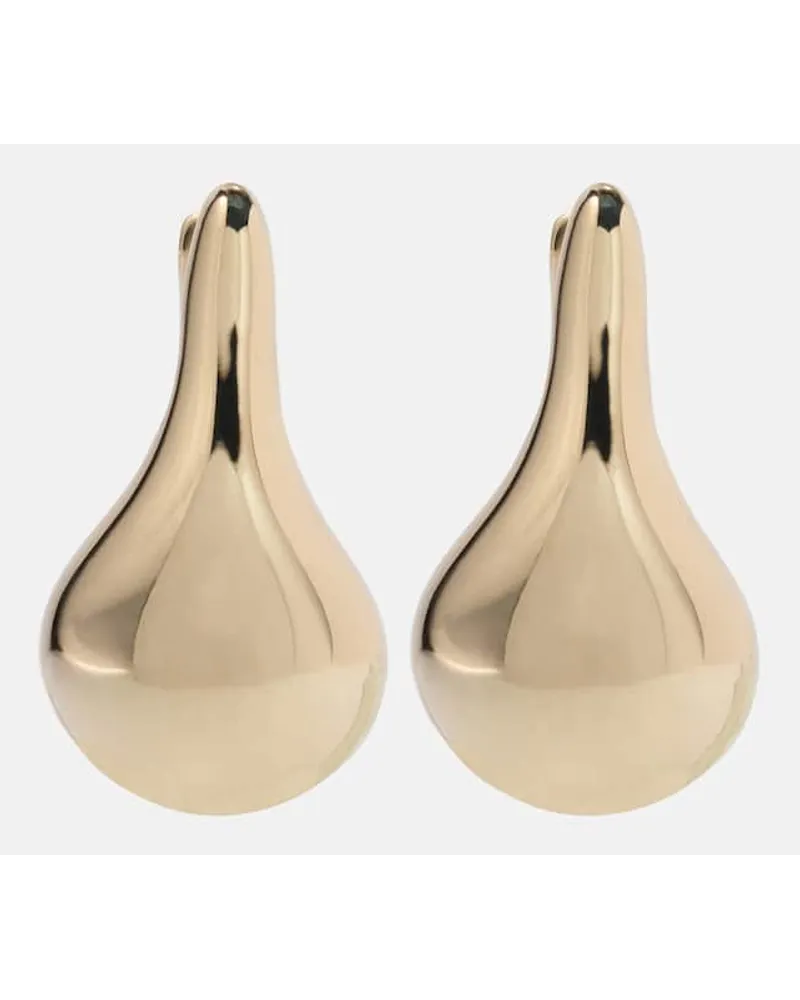 Stone & Strand Orecchini a cerchio Droplet in oro 10kt Oro