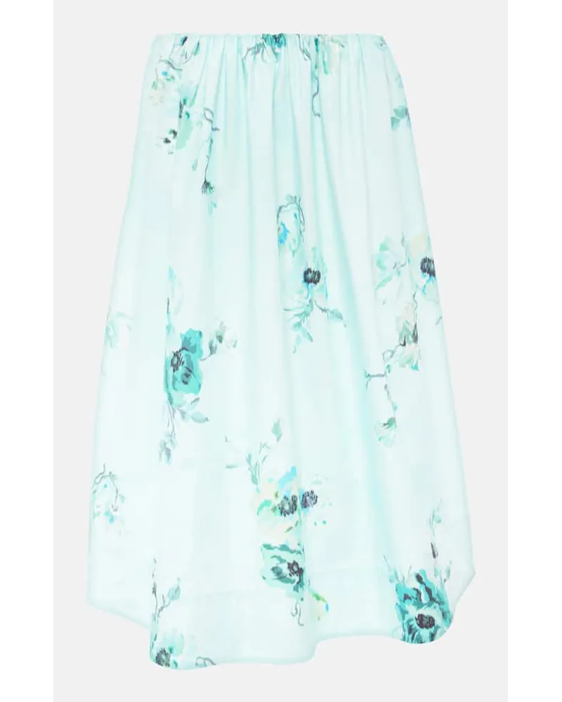Zimmermann Gonna midi Lightburst in cotone Blu