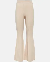 Joseph Pantaloni flared in misto lana Beige