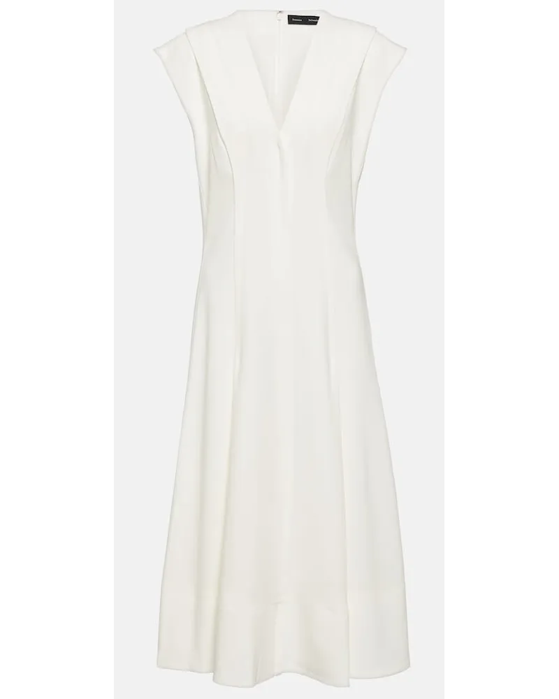 Proenza Schouler Abito midi in crÃªpe Bianco
