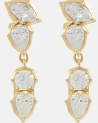 Jade Trau Orecchini Poppy Single Drops in oro 18kt Oro