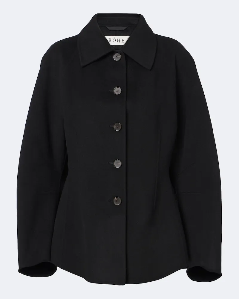 Róhe Róhe Giacca in lana e cashmere Nero