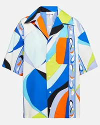 Emilio Pucci Camicia Pesci in cotone Multicolore