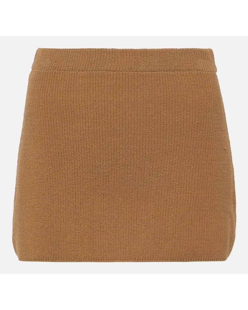 Aya Muse Minigonna Agos in misto cotone Marrone