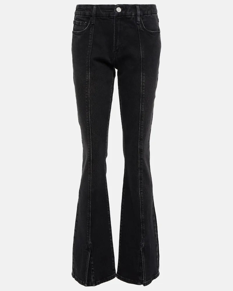 Frame Denim Jeans skinny a vita alta Nero