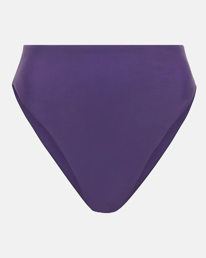 JADE SWIM Slip bikini Incline a vita alta Viola