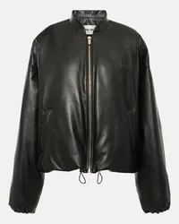 Miu Miu Bomber in pelle Nero