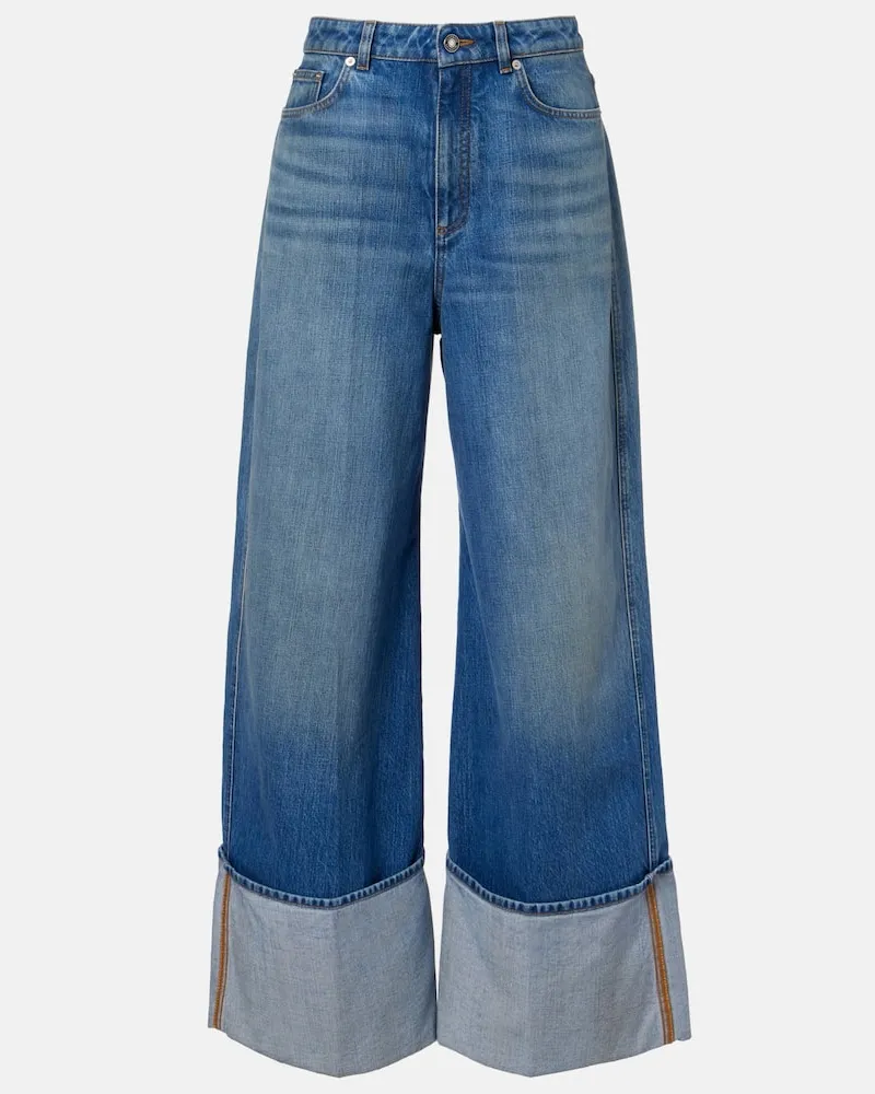 Givenchy Jeans a gamba larga a vita media Blu