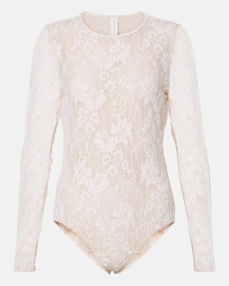 Zimmermann Body in pizzo floreale Rosa