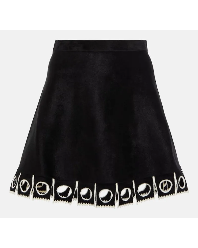Alaïa AlaÃ¯a Minigonna con cut-out Nero