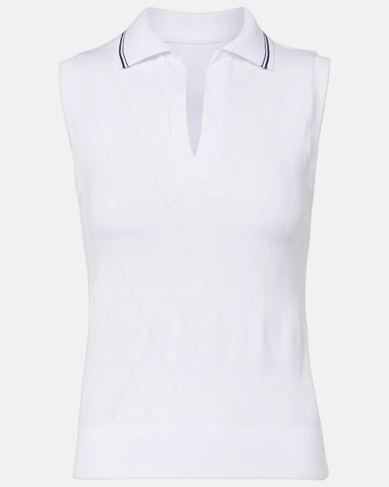 Varley Polo Marit argyle Bianco