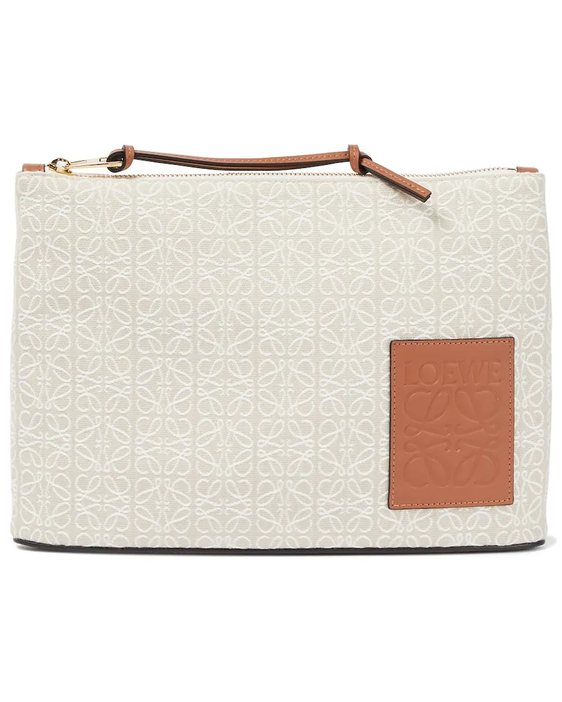 Loewe Paula's Ibiza - Bustina Anagram in jacquard Grigio