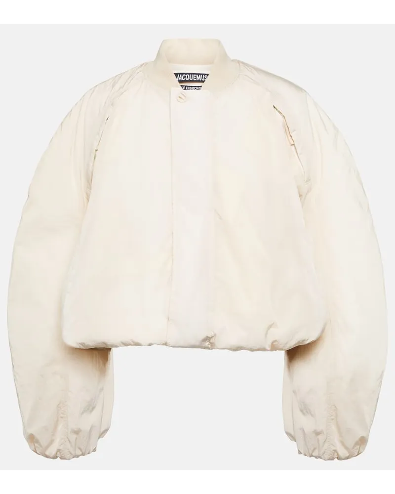 Jacquemus Bomber cropped Le Bomber Bahia Bianco
