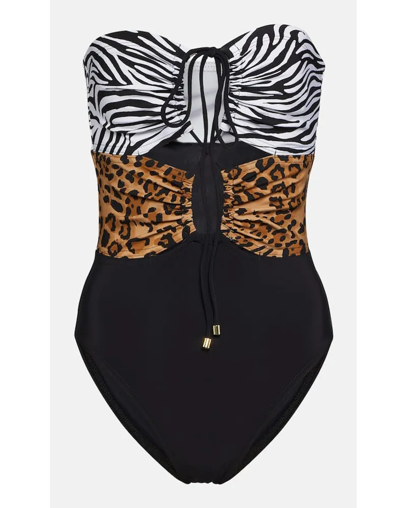 Karla Colletto Costume intero con stampa Multicolore