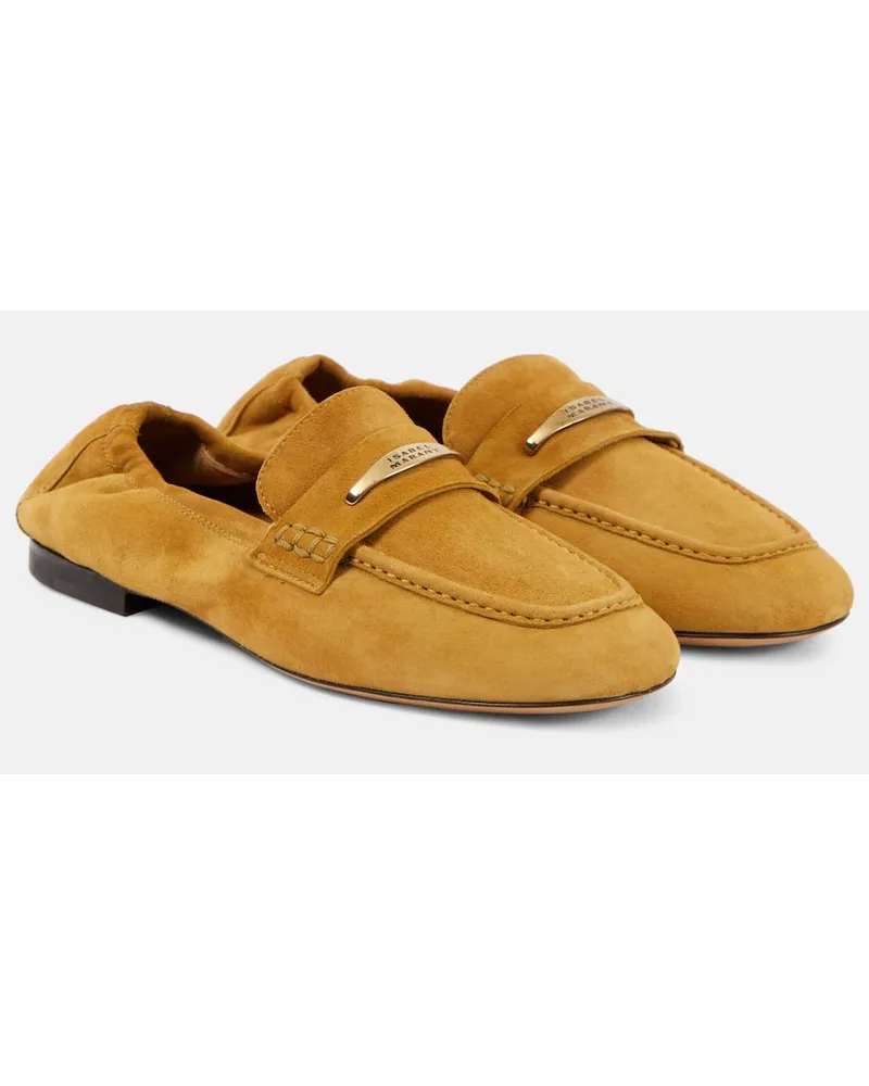Isabel Marant Mocassini Iseri in suede Giallo