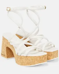 Jimmy Choo Sandali Cecelia 95 in pelle Beige