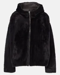 Yves Salomon Giacca in shearling Marrone