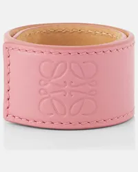 Loewe Paula's Ibiza - Bracciale Small Anagram in pelle Rosa