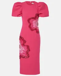 Rebecca Vallance Abito midi Layana con paillettes Rosa