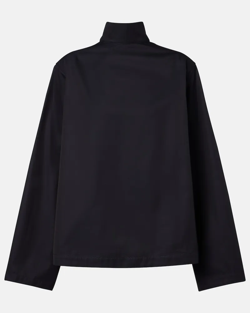 Alaïa AlaÃ¯a Giacca in gabardine di cotone reversibile Nero