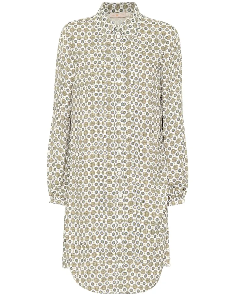 Tory Burch Abito chemisier a stampa Verde