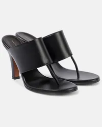 The Row Mules Signum in pelle Nero