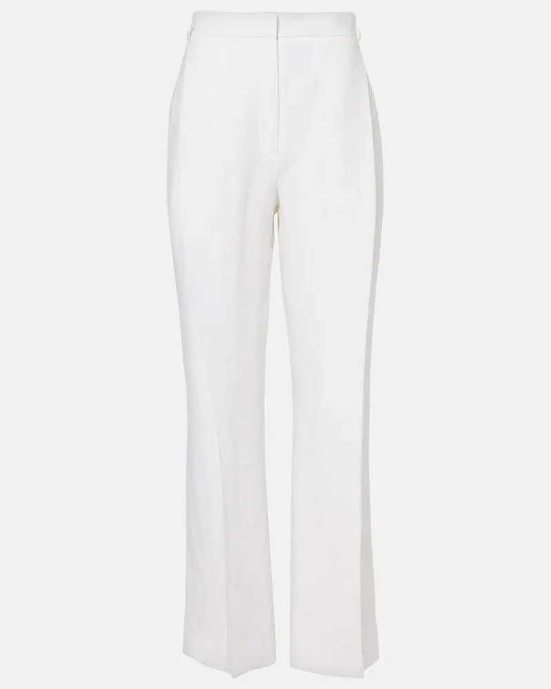 TOVE Pantaloni a gamba larga Gabrielle in lino Bianco
