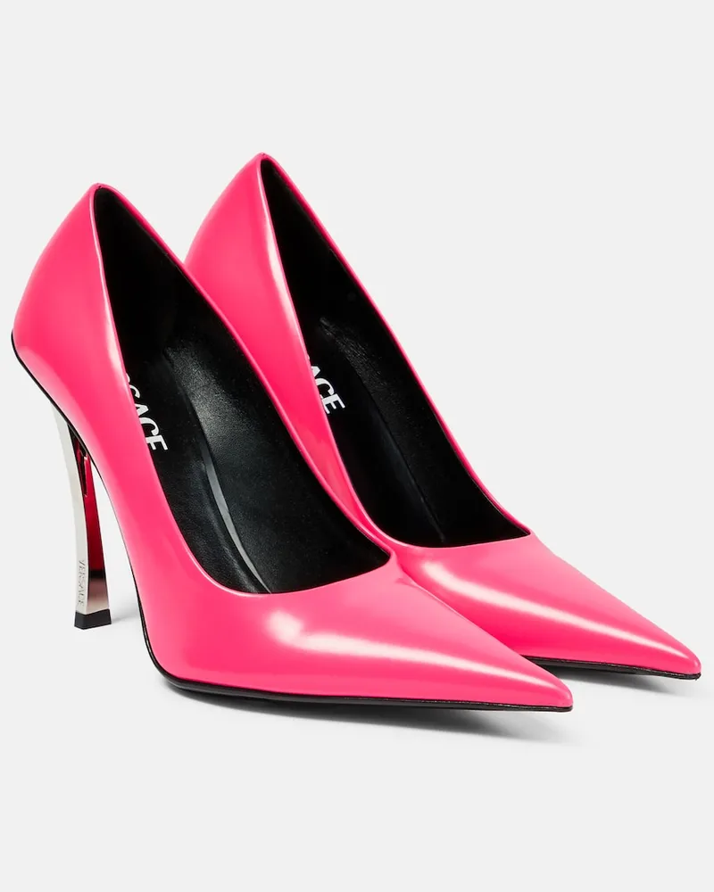 Versace Pumps Pin-Point in pelle Rosa