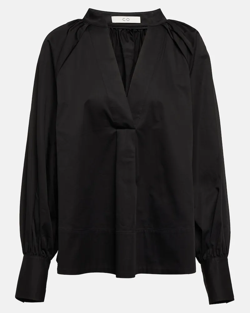 Co Blusa oversize in cotone Nero