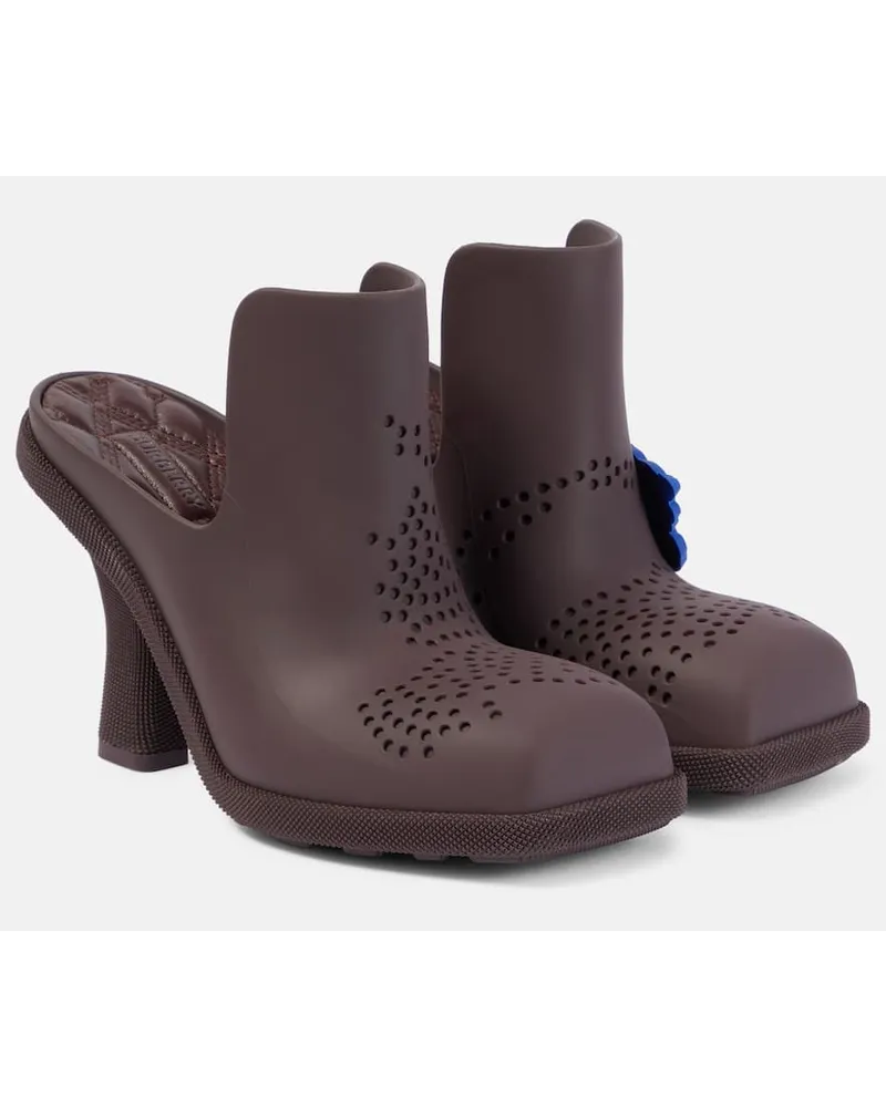 Burberry Mules Barbican in PVC Rosso