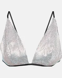 COSTARELLOS Bralette Lumi con cristalli Argento