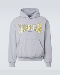 Balenciaga Felpa in jersey di cotone Grigio