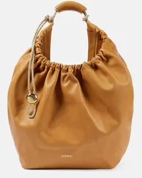 Loewe Paula's Ibiza - Borsa Squeeze XL in pelle Marrone