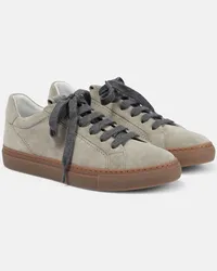 Brunello Cucinelli Sneakers in suede Marrone