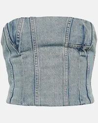 Amiri Bustier di jeans Ma Blu