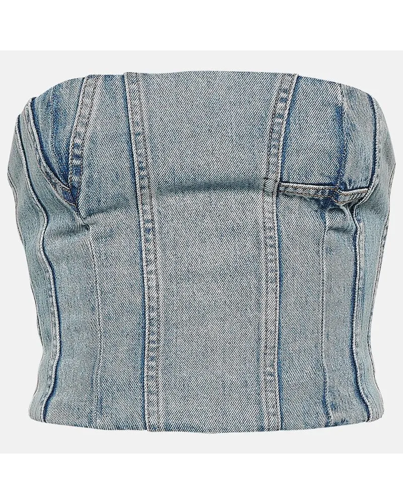 Amiri Bustier di jeans Ma Blu
