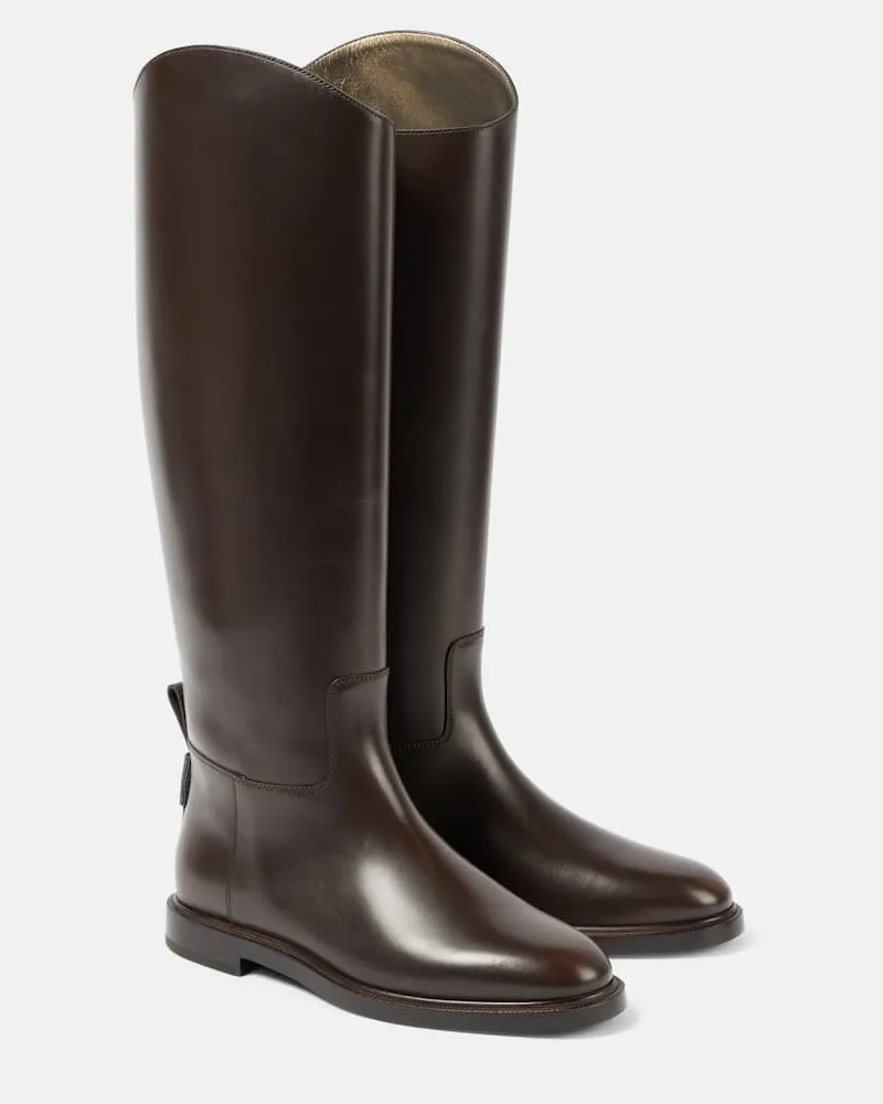 Brunello Cucinelli Stivali in pelle Marrone