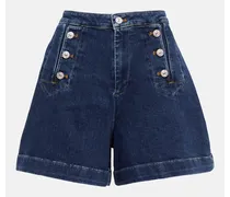Shorts di jeans Marina a vita alta