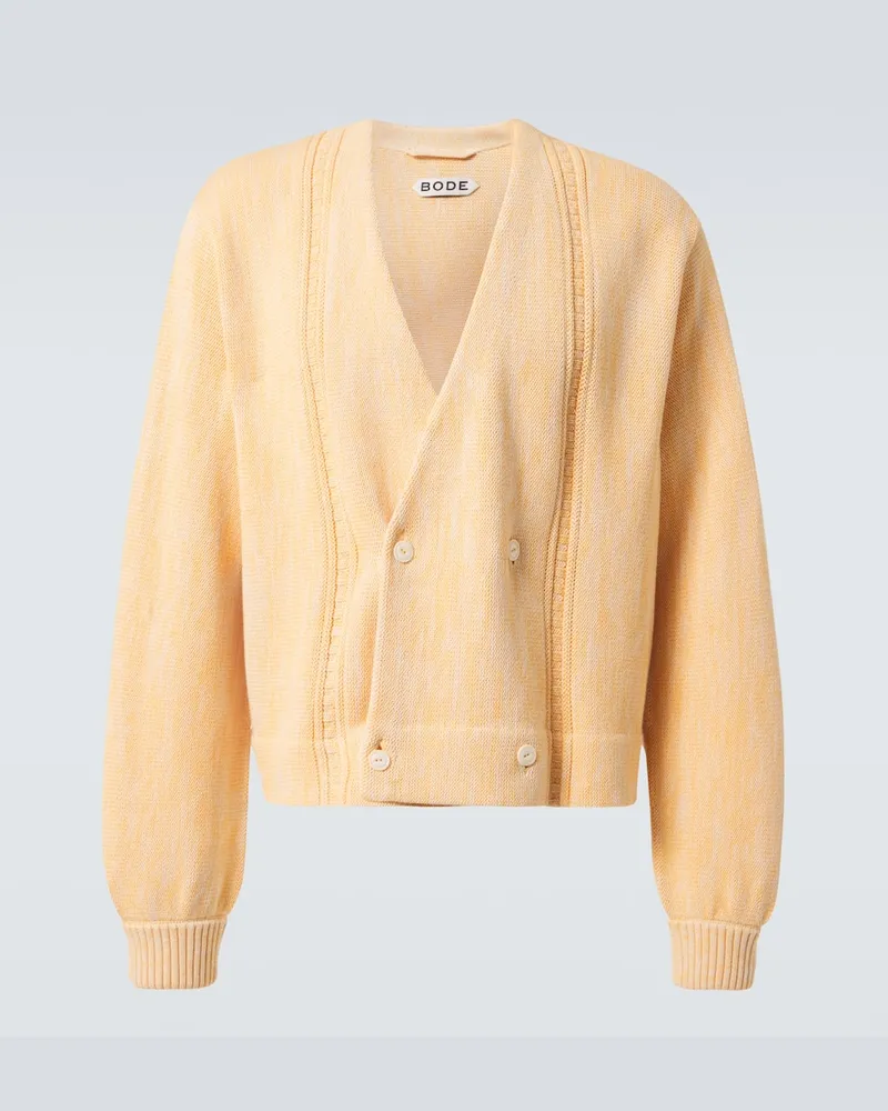 BODE Cardigan in cotone Giallo