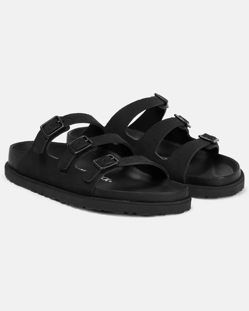 Birkenstock Sandali Florida in suede Nero