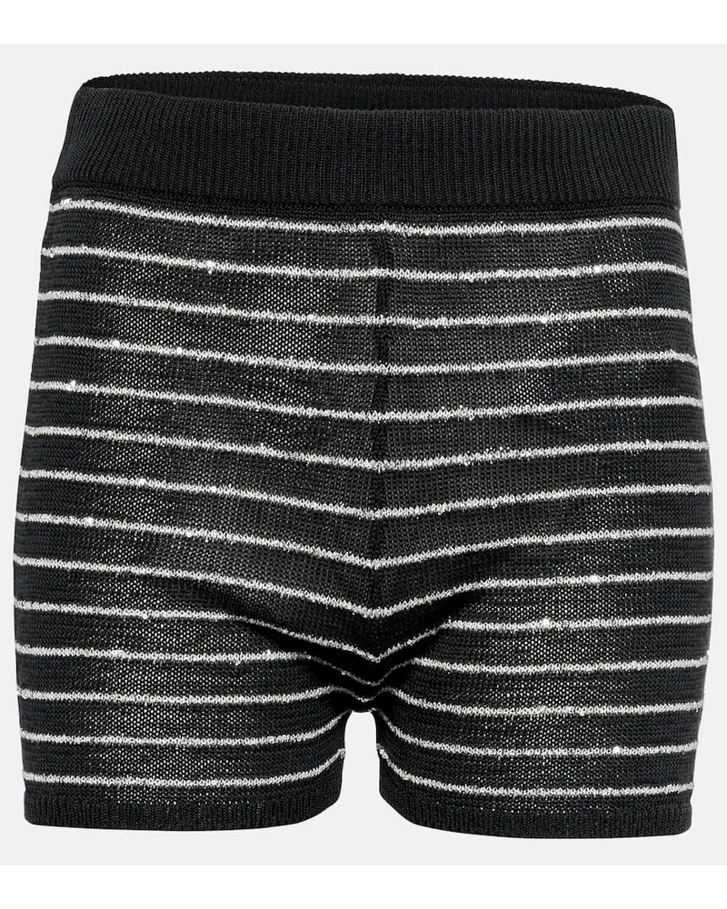 Brunello Cucinelli Shorts in maglia di cotone Multicolore
